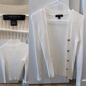 Beige Ann Taylor Cardigan